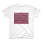 many many stripes.のボーダー１赤 スタンダードTシャツ