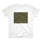 many many stripes.のボーダー1　黒 スタンダードTシャツ