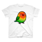 Cody the Lovebirdの両面　Chubby Bird ルリゴシ ボタンインコ スタンダードTシャツ