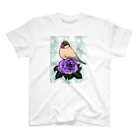 楽多志乃の薔薇と文鳥（シナモン） スタンダードTシャツ