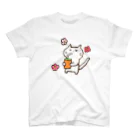 Hello Happy Catのじろにゃんとおいしいドリンク スタンダードTシャツ