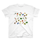 麦畑の野菜イラストvegetable スタンダードTシャツ