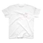 kannaのピンクのもふもふなわんこ スタンダードTシャツ