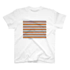 many many stripes.のマルチボーダー　グレー Regular Fit T-Shirt