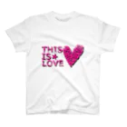 チリツモのTHIS IS LOVE Regular Fit T-Shirt