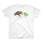 萩岩睦美のグッズショップのTシャツ　二匹のカエル 티셔츠