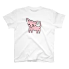 akane_art（茜音工房）のゆるチワワ（ピンク） スタンダードTシャツ