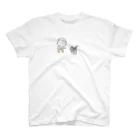 ふっくらボリサットの猫にちょっかいだす夫・サミ太郎 Regular Fit T-Shirt