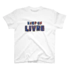 Keep On LIVREのKeepOnLIVRE（青赤ロゴ） Regular Fit T-Shirt