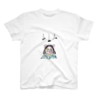 子猫の夫婦 【 ネコ の Tシャツ サンダル グッズ などのお店】の【 数量限定 】 「 キャット少女 」 猫 Tシャツ 帽子 など Regular Fit T-Shirt