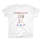 punchanclubのくりーむしょだ＆おぽしさまゼリーメニュー スタンダードTシャツ