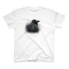 野鳥生活のハシブトガラス幼鳥（★寄付） スタンダードTシャツ