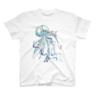 凩 灯の水彩海月 Regular Fit T-Shirt