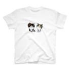 ネコまにあ 【12匹の猫➕うずら】のまめ　ゆず Regular Fit T-Shirt