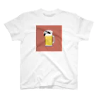 Rossi Stockの酔いどれパンダ♪ （ピンク） スタンダードTシャツ