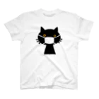 negifumiのマスク猫 スタンダードTシャツ