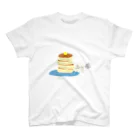 ラッタ工房のホットケーキとウサギ スタンダードTシャツ