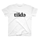 tildeのBlack tilde スタンダードTシャツ