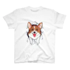 HANA’s NOSE CLIMBINGのCorgi_hana_T01 Regular Fit T-Shirt