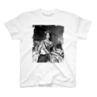 SHOP E.McQUEENのQueen V(BW) Regular Fit T-Shirt