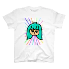 slimedororiのミント髪の女の子 スタンダードTシャツ