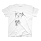 PokuStarのネコ2匹を押してみる Regular Fit T-Shirt