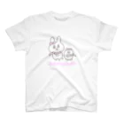 NEWいねこむショップの女子うさぎフラダンス スタンダードTシャツ