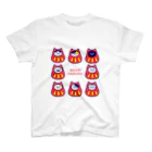 きんのにぼしデザインのねこだるま~NEKODARUMA~ スタンダードTシャツ