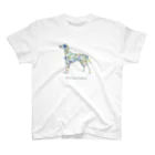 AtelierBoopのボタニカル ワイマラナー Regular Fit T-Shirt