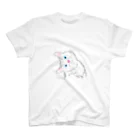 小鳥と映画館の小首をかしげる可愛いネコ Regular Fit T-Shirt