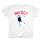 NIKORASU GOのユーモアデザイン「DANGER」 スタンダードTシャツ