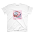 萌獣ファクトリー「純屋」の萌獣 猫 ポンデニャイオン：さくらんぼ スタンダードTシャツ