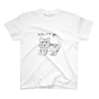 ほつれた靴下の黒猫ももちゃん Regular Fit T-Shirt