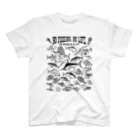 猫と釣り人のSaltwater fish_3K スタンダードTシャツ