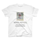 MIZUKICOCOの白い子猫ロゴ入り Regular Fit T-Shirt
