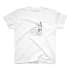 Sugar Ginger CookieのMonochrome rabbit. Regular Fit T-Shirt