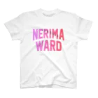 JIMOTO Wear Local Japanの練馬区 NERIMA WARD ロゴピンク　 スタンダードTシャツ