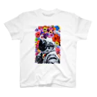 sapphirusのASTRONAUT and FLOWERS スタンダードTシャツ