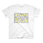 MaiKeLの四重の鱗模様[黄色] 티셔츠