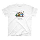 はらもじ屋のキャンプ　カラーver スタンダードTシャツ