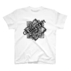 GEBC craftのmandala black Regular Fit T-Shirt