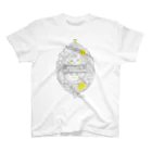 CREAMYBOUQUET WEBSHOPのCAT&FROG_YELLOW スタンダードTシャツ