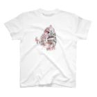 eya_awashimaのタッセルドカエルアンコウのピース Regular Fit T-Shirt