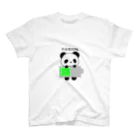 MiKi_greenteaのやる気半分パンダ Regular Fit T-Shirt