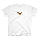 川崎タカオGOODSの鼻たれ柴犬〜歩く〜 Regular Fit T-Shirt