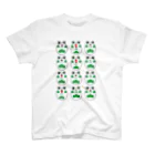 kamoto workaholicの和カエルgreen スタンダードTシャツ