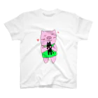 黒猫亭の大好きとんにゃん スタンダードTシャツ