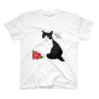 ひげ猫マリオのハチワレ猫 猫山さん1 Regular Fit T-Shirt