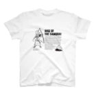 藤原秀郷と百目鬼グッズのRISE OF THE SAMURAI/英文入り スタンダードTシャツ