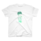 amsantの緑の女の子 Regular Fit T-Shirt